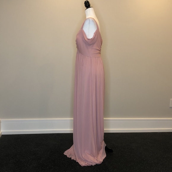 FINAL SALE! Pink Blush Maternity Formal Eva Maxi Dress - Picture 2 of 5